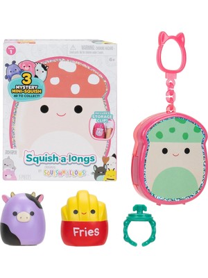 Renas Store Squish-A-Longs 3 Figür + Yüzük Çantalı Sürpriz Paket Seri 1