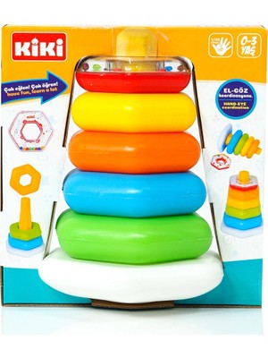 Renas Store Kiki Renkli Altıgen Halkalar Çıngıraklı AE-1510