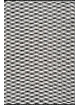 Vivense Fresco Ekru Siyah Yıkanabilir Halı 20521A, 160X230