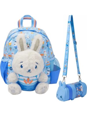 Smiggle Tenny Peluşlu Krel Boy Okul Çantası Suluk 2'li Set