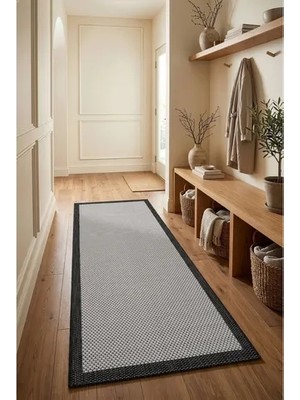 Vivense Fresco Ekru Siyah Sisal Yolluk 23745Y, 80X150
