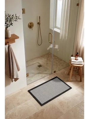 Vivense Fresco Ekru Siyah Sisal Paspas 23745P, 80X150