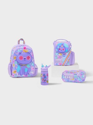 Smiggle Playtime 4'lü Cat Okul Çanta Set ( Çanta Suluk Beslenme Cantası Kalemlik )