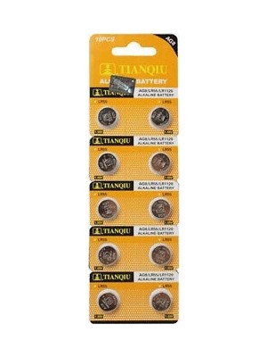 Renas Store Tıanqıu Ag8 LR1120/391 Alkalin 10'lu Düğme Pil