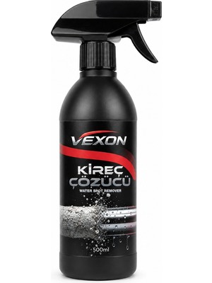 Vexon Kireç Çözücü 500 ml – Araç Camı, Duşakabin, Musluk ve Ev Yüzeyleri Için Su Lekesi Temizleyici Sprey
