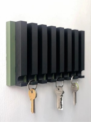Plodna House Anahtar Organizatör Anahtar Askılığı Duvar Süsü 13X24 cm Plastik