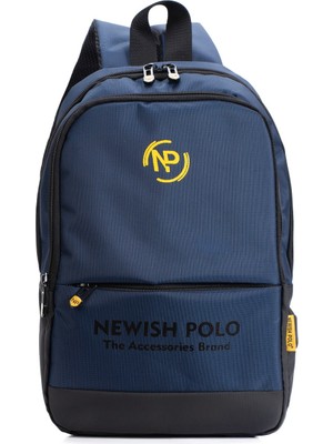 Newish Polo Unisex Minimal Sırt Çantası Laptop Bölmeli Şehir Içi Kullanım - NEWPOO406