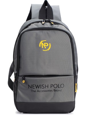 Newish Polo Unisex Minimal Sırt Çantası Laptop Bölmeli Şehir Içi Kullanım - NEWPOO406