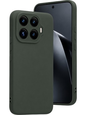 Csmo-Tex Newface Xiaomi Mi 17T Nano Içi Kadife Silikon - Koyu Yeşil