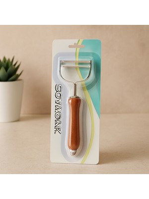 Renas Store Ahşap Saplı Metal Sebze Soyacağı