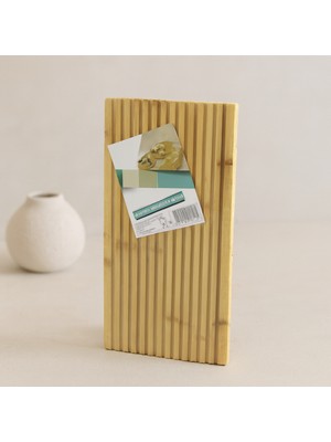 Renas Store Bambu Servis Sunum Tahtası 17X39X1.5 cm - Çift Taraflı Düz & Kanallı