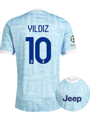 Breathless Juventus 2025/26 Yeni Sezon Kenan Yıldız Deplasman Forması (Mavi)