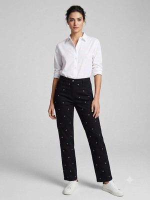 Centilmen Unique Metal Aksesuarlı Regular Fit Kanvas Pantolon 264022