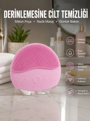 Yüz Temizleme ve Masaj Aleti Tüm Cilt Tipleri Için Uygun, Kan Dolaşımını Artıran Yeni Nesil