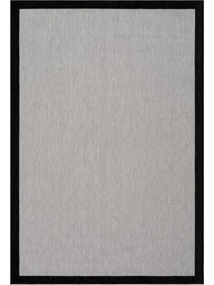 Vivense Fresco Soft Gri Siyah Yıkanabilir Halı A3936A, 240X340