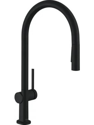 Hansgrohe Talis M54 Eviye Bataryası Spiralli Satin Siyah 72800670