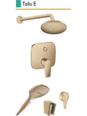 Hansgrohe Talis E Ankastre Duş Seti Mat Bronz