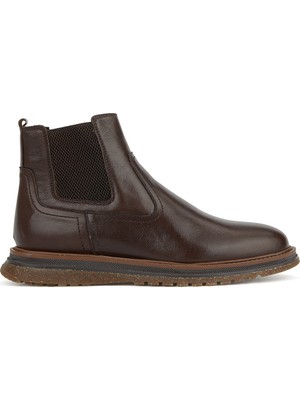 Ziya, Erkek Hakiki Deri Boots 1631002Z3145 Kahve