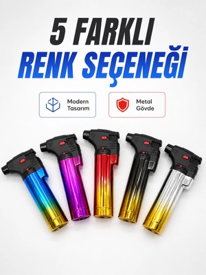 Uravas Store Gaz Dolumlu Rüzgar Dayanıklı Pürmüz Çakmak Ayarlı Alev Güçlü Performans