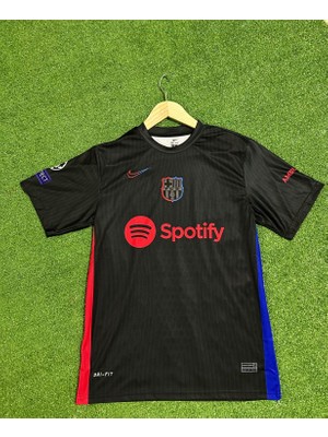 Breathless Barcelona 2024/25 Yeni Sezon Isimsiz Deplasman Forması (Black)
