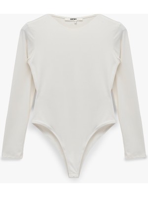 Koton Bisiklet Yaka Uzun Kollu Bodysuit