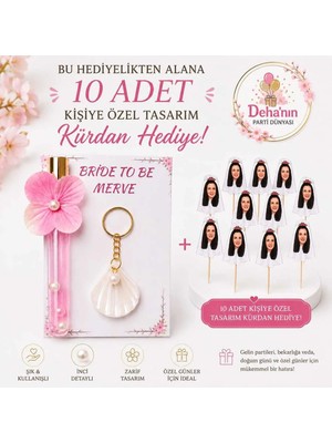 Deha Parti Bride To Be Hediyeliği Kişiye Özel Bekarlığa Veda Hediyeliği Simli Kolonya Istiridye Anahtarlık Kına Hediyeliği Nedime Hediyeliği Kına Hediyeliği Nişan Nikah