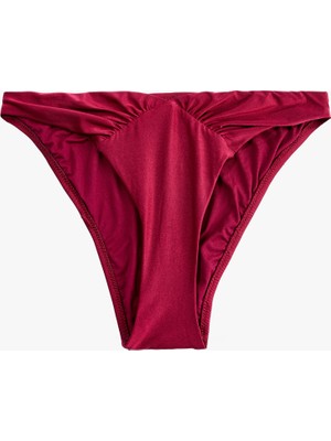 Koton Büzgülü Parlak Brazilian Bikini Altı