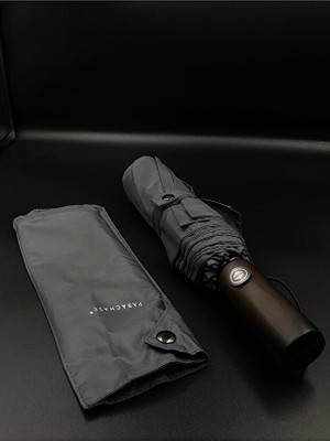 Forestia Parachase Ahşap Saplı Tam Otomatik Şemsiye - Premium Kalite Unısex Yağmur Şemsiyesi 3271