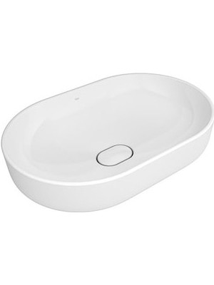 Esranın Dünyası Oval Çanak 40X60 cm Beyaz Lavabo - Kolay Temizlik