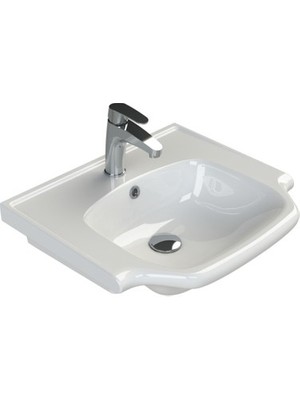 Esranın Dünyası 55 cm Etajerli Yeni Klasik Seramik Banyo Ürünü