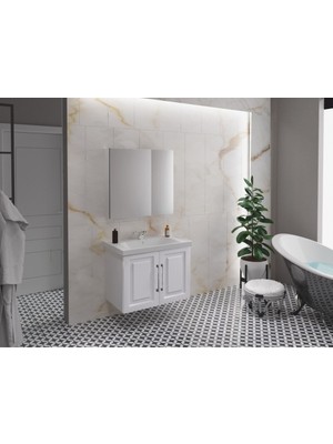 Esranın Dünyası 65 cm Banyo Dolabı Takımı, Şık ve Fonksiyonel Tasarım