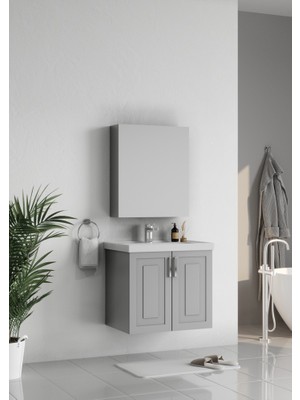 Esranın Dünyası 65 cm Kül Gri Banyo, Modern ve Kullanışlı Tasarım