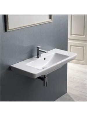 Esranın Dünyası Porto 85 cm Etajerli Dolap, Uyumlu Lavabo