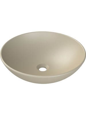 Esranın Dünyası Mat Kapuçino Renkli 46 cm Seramik Lavabo ile Şık Kullanım