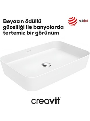 Esranın Dünyası Deliksiz Dikdörtgen Lavabo 60 cm Modern Tasarım ile Şık