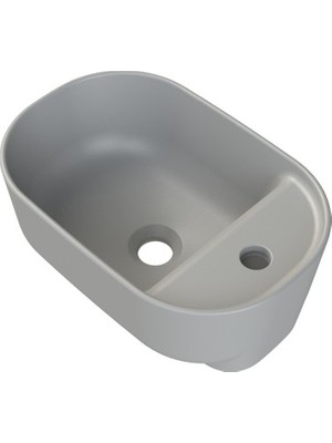 Esranın Dünyası Mat Gri Aqua, 42 cm Modern Lavabo Seçeneği