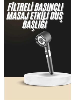 Zero Land Kmrsfres Duş Başlığı Profesyonel Masaj Başlıklı 3 Modlu Yeni Nesil Masaj Uçlu Su Tasarruflu