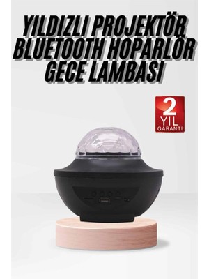 Zero Land Kmrsfres Çok Renkli Projektör Lamba Disko Topu Gece Lambası Kablosuz