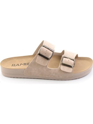 Bambi Vizon  Erkek Terlik E04444007071