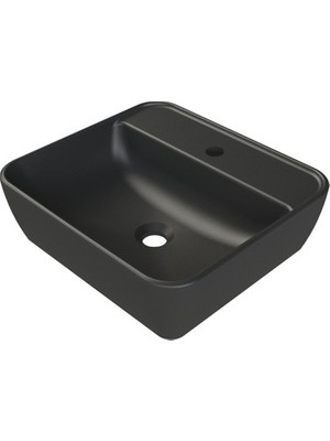 Esranın Dünyası Siyah Renkli 46X42 cm Lavabo Tasarımı