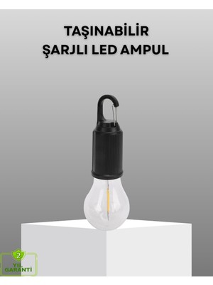 Die Grup Şarjlı Kancalı LED Lamba – Kamp Balkon ve Acil Durum Işığı