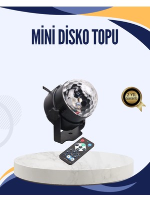 Müzik Sensörlü Renkli LED Parti Işığı