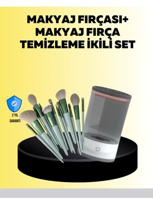 Die Grup Hijyenik Makyaj Için 13’lü Fırça Seti ve Elektrikli Temizleyici
