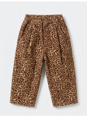 La'ciel Paris Leopar Desenli Baloon Denim Kız Çocuk