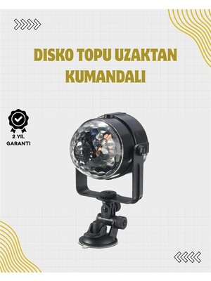 sbodurhome Uzaktan Kumandalı, Ses Kontrollü LED Disko Işığı - Parti ve Kulüpler Için