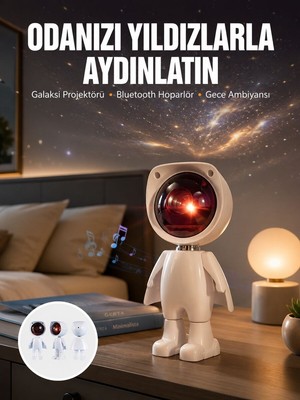 Hace Bazaar Projeksiyon Güneş Lambası Astronot Gün Batımı Projektör LED Işıklı Yeni Ne - HCB1234650-4