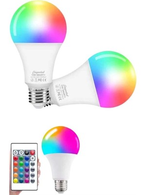 Hace Bazaar Ayarlanabilir Parlaklık Rgb LED Ampul Beyaz Lamba ve Renkli Ampul - HCB1232535-7408
