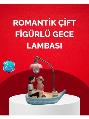 Hace Bazaar Sevgililer Günü Için Romantik Çift Figürlü Dekoratif Gece Lambası - HCB1233388-8718