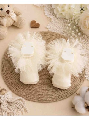 Baby Socks Premium Dantel Tüllü Fırfırlı Kız Bebek Çorabı