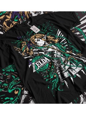 L'eivor The Legend Of Zelda Baskılı Pamuk T-Shirt